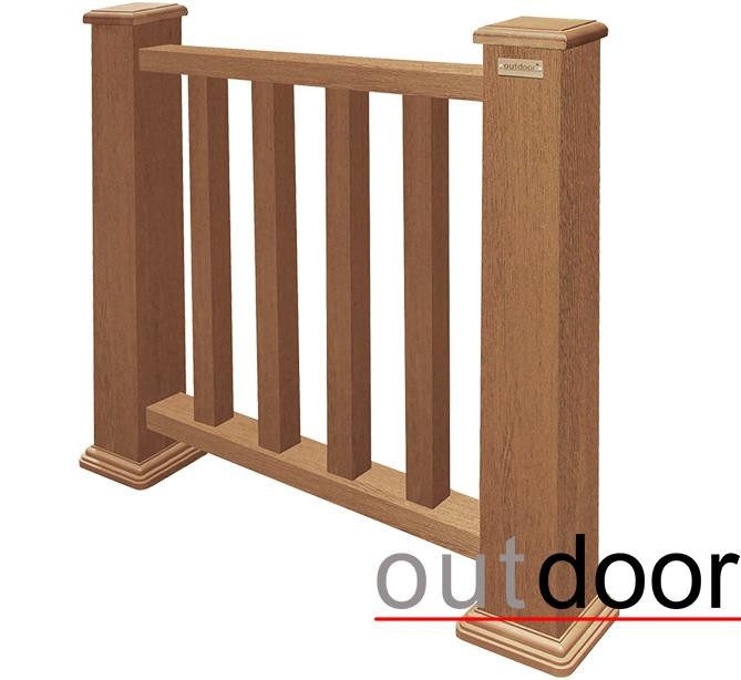 Ограждение из ДПК Outdoor Классик 3D STORM дубовый. купить в Симферополe