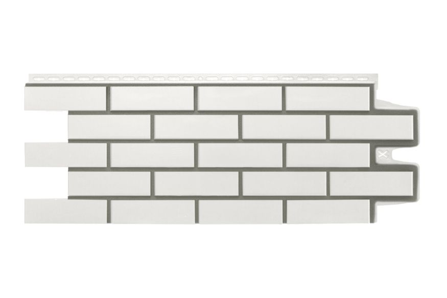 Фасадные панели Grand Line, Клинкерный кирпич Design, Молочный, шов RAL 7006 купить в Симферополe