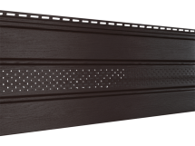 Классический софит Ю-пласт, Коричневый (с частичной перфорацией)