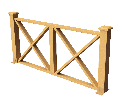 Декоративное ограждение из ДПК GRINDERDECO Тауэр песчаник купить в Симферополe