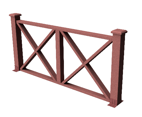 Декоративное ограждение из ДПК GRINDERDECO Тауэр мербау купить в Симферополe