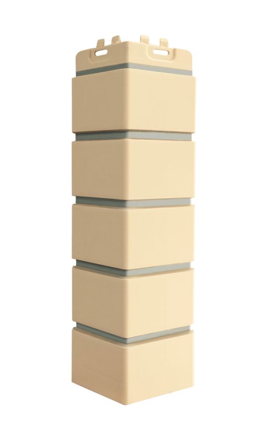 Угол наружный Grand Line, Клинкерный кирпич Design, Бежевый, шов RAL 7006 купить в Симферополe