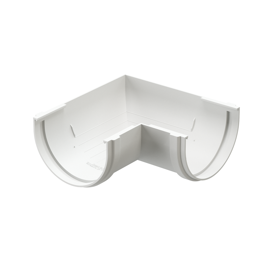 Угол желоба 90° универсальный, Docke Standard, Белый купить в Симферополe