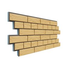 Фасадная термопанель Доломит Венецианский кирпич 20мм, Желтый