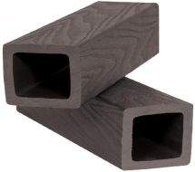 Балясина из ДПК Polivan SINGARAJA с 3D текстурой дерева, цвет темно-коричневый.