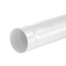 Труба водосточная 3000мм Aquasystem, PU MATT, RAL 9003 Белый 125/90