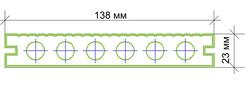 Террасная доска ДПК Legro Ultra Naturale Грецкий Орех Полая купить в Симферополe