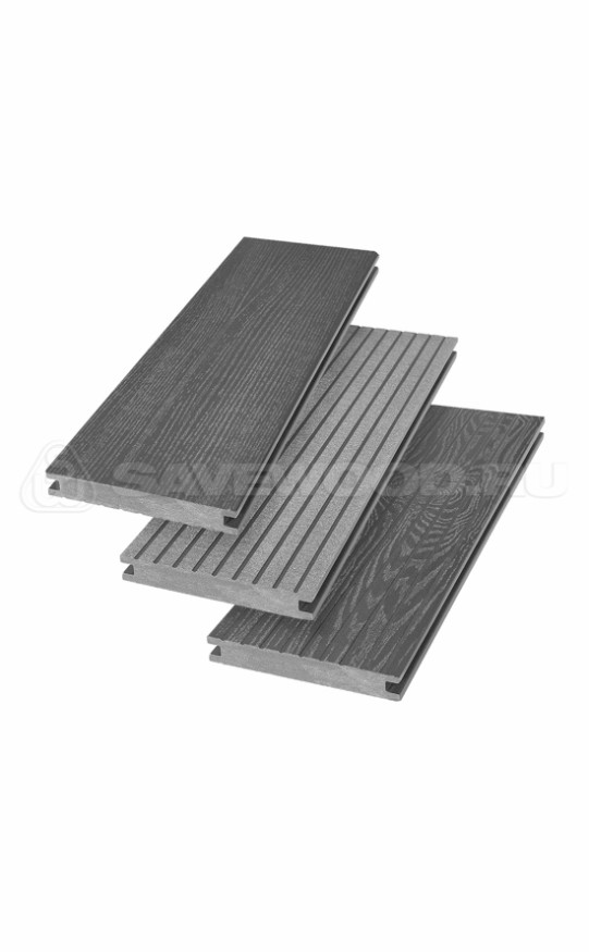 Террасная доска ДПК SaveWood, SW Fraxinus (R), Графит купить в Симферополe