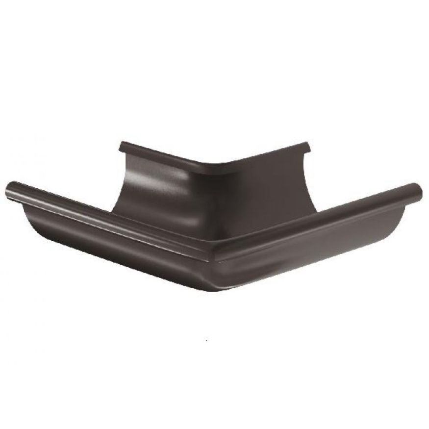 Угол желоба внешний 90°, Aquasystem, RR 32 Тёмно-коричневый 150/100 купить в Симферополe