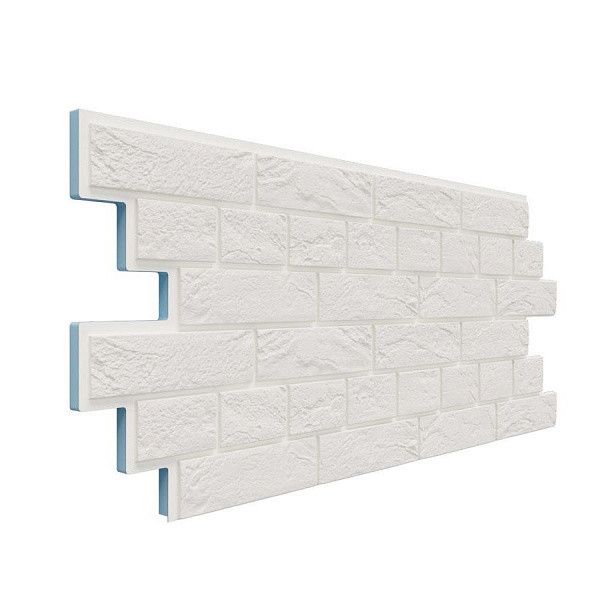 Фасадная термопанель Доломит Венецианский кирпич 20мм, Белоснежный купить в Симферополe