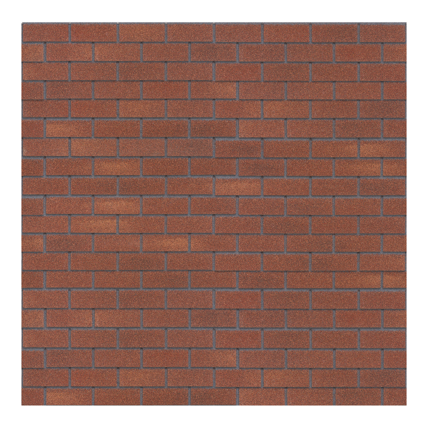 Битумная фасадная плитка Технониколь HAUBERK кирпич Терракотовый, 2 кв.м. купить в Симферополe