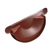 Заглушка для желоба Grand Line, цвет Кирпичный (RAL 8004)