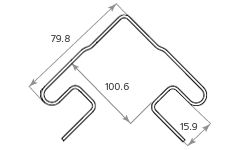 Наружный угол Tecos Ardennes Сапфирный купить в Симферополe