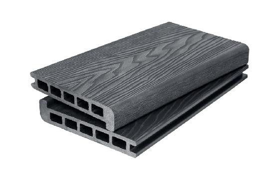 Ступень 3D GardenParkett с текстурой дерева в цвете графит купить в Симферополe