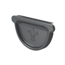 Заглушка универсальная с резиновым уплотнителем Aquasystem, RAL 7024 Тёмно-серый 125/90