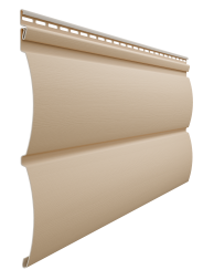 Виниловый сайдинг Docke Блок-Хаус D4.7T, Крем-брюле