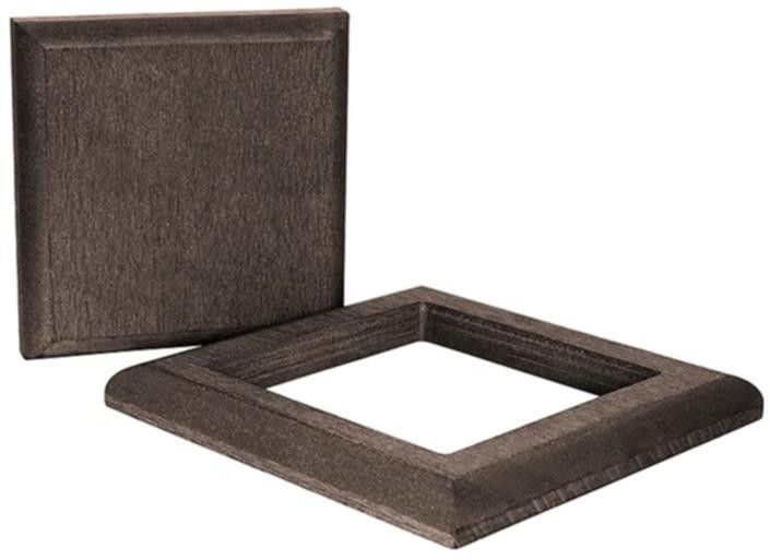 Комплект крышка и юбка ДПК для столба Polivan SINGARAJA коричневый темный. купить в Симферополe