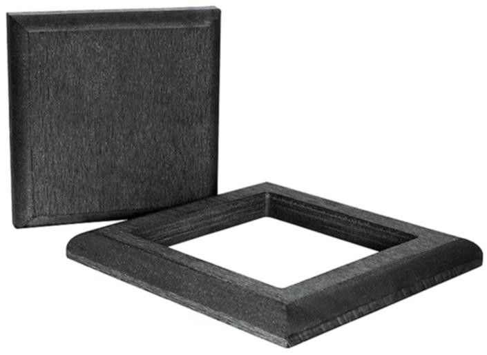 Комплект черной крышки и юбки ДПК для столба Polivan SINGARAJA купить в Симферополe