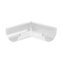 Угол желоба внутренний Aquasystem, PU MATT, RAL 9003 Белый 150/100