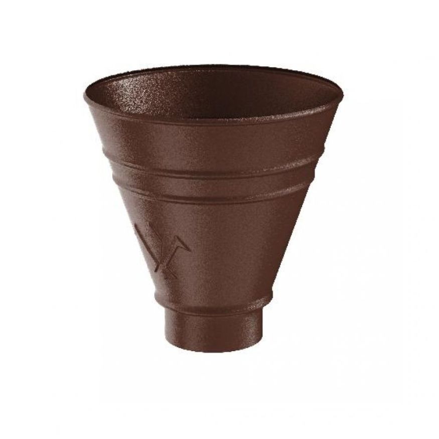 Водосборная круглая воронка Aquasystem, RAL 8017, матовый коричневый, 125/90. купить в Симферополe