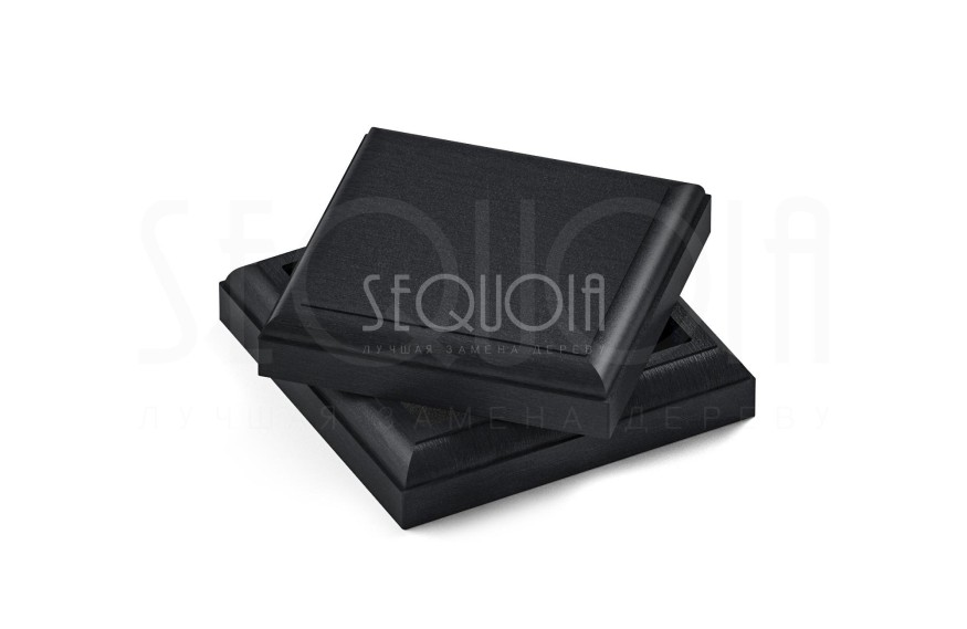 Комплект крышка и юбка для столба SEQUOIA BLACK купить в Симферополe