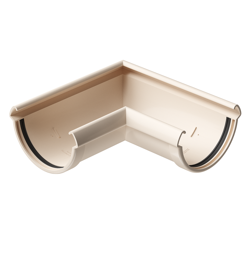 Угол желоба 90˚ Docke Lux, Латте купить в Симферополe