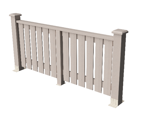 Декоративное ограждение ДПК GRINDERDECO Вилидж в цвете выбеленный дуб купить в Симферополe