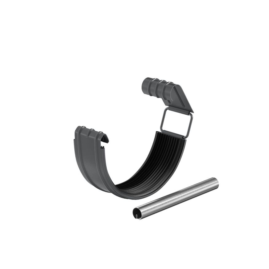 Соединитель желоба в комплекте Aquasystem, PU MATT, RAL 7024 Тёмно-серый 125/90 купить в Симферополe