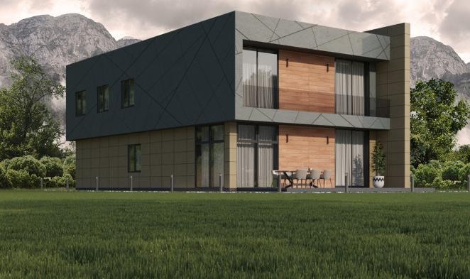 Фиброцементные панели Roofas COLOR Line Серый купить в Симферополe