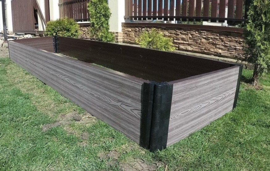 Доска для грядок NauticPrime из ДПК, серого цвета, размеры 300х30х2950 мм купить в Симферополe