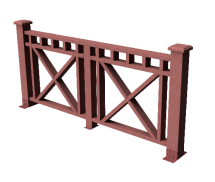 Декоративное ограждение из ДПК GRINDERDECO Виктория мербау