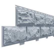Фасадная панель Доломит, Альпийский, Серо-голубой вариант.