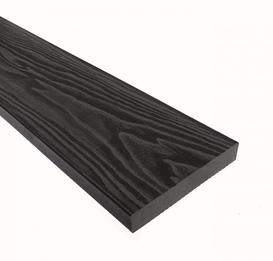 Террасная доска из ДПК Terrapol Смарт 3D (Полнотелая без паза) Черное дерево купить в Симферополe