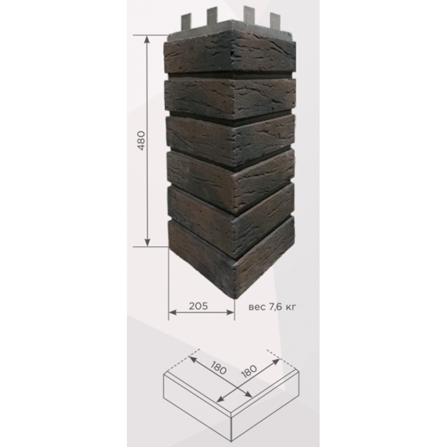 Угол накладной КАНЬОН Клинкер купить в Симферополe
