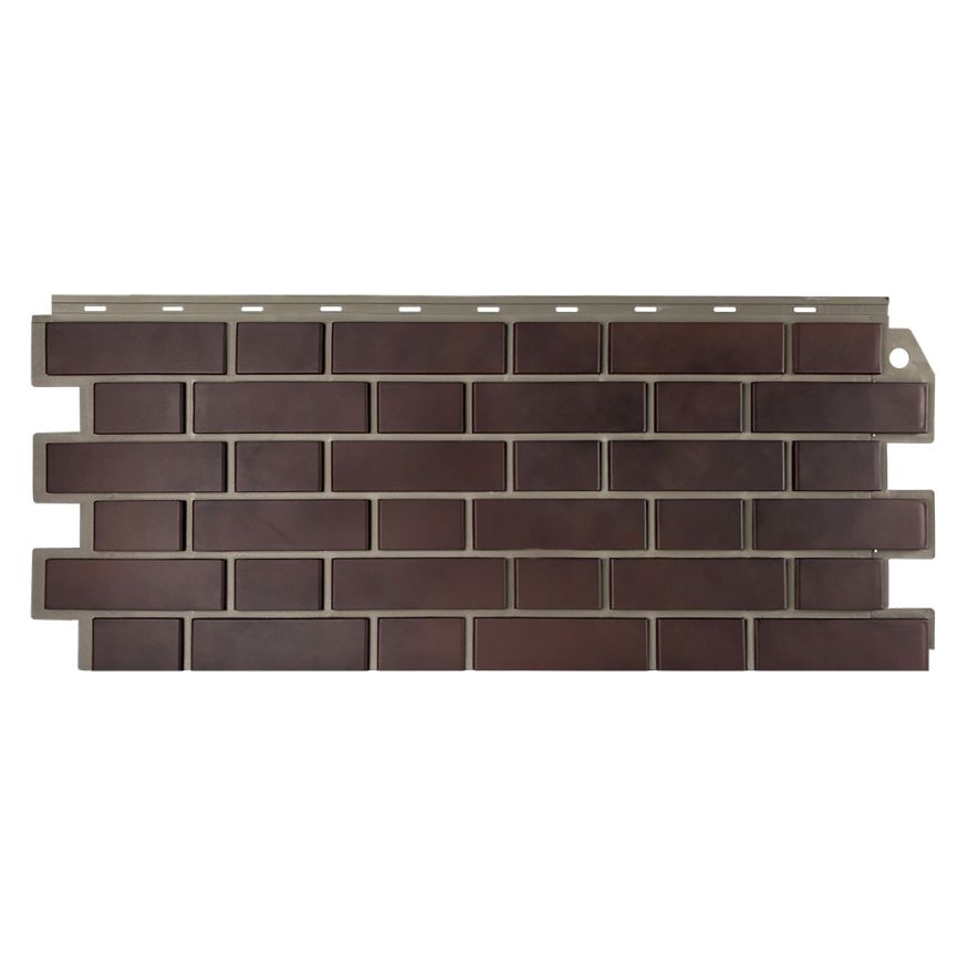 Фасадная панель FineBer, Кирпич облицовочный 3D, Коричнево-чёрный купить в Симферополe