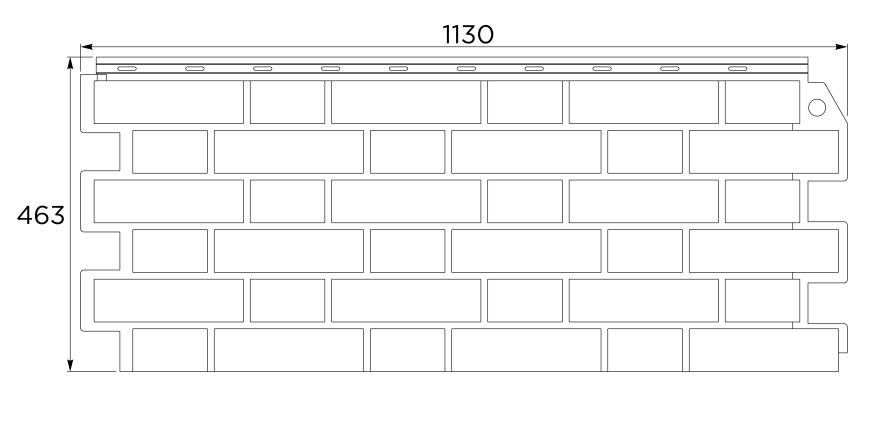 Фасадная панель FineBer, Кирпич облицовочный 3D, Керамический-чёрный купить в Симферополe