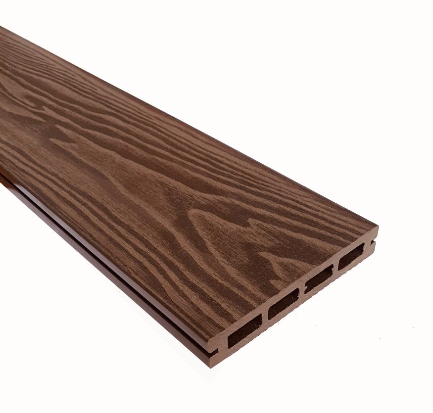 Террасная доска ДПК Terrapol Смарт 3D (пустотелая с пазом) Орех Милано купить в Симферополe