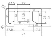 Поручень из ДПК Polivan DENPASAR, темно-коричневый, без текстуры.