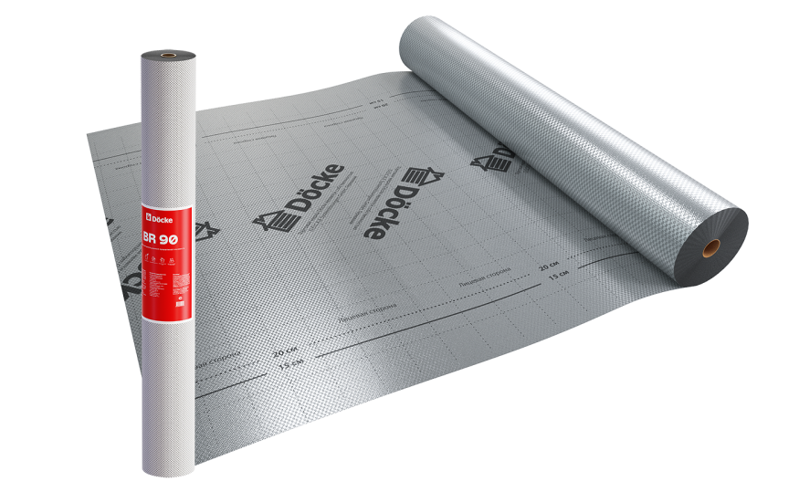 Пароизоляционная пленка c теплоотражающим слоем BR 90 Docke купить в Симферополe