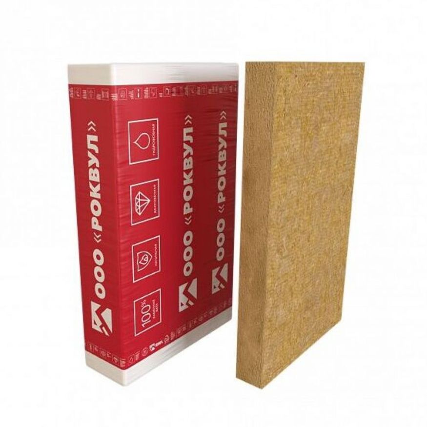 Утеплитель Rockwool Фасад Баттс ОПТИМА 100мм, 2 плиты, 1.44м2, 600х1200мм, 0.144м3 Rockwool купить в Симферополe