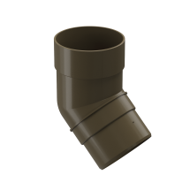 Колено 45˚ для водостока Docke Premium, цвет Каштан