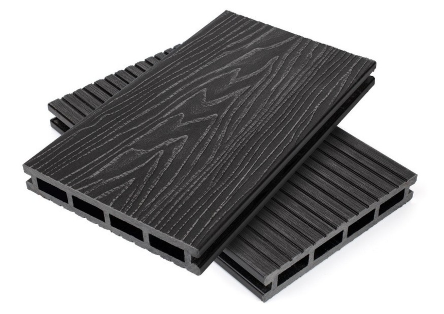 Террасная доска ДПК NanoWood Nature 3D пустотелая цвет Графит купить в Симферополe