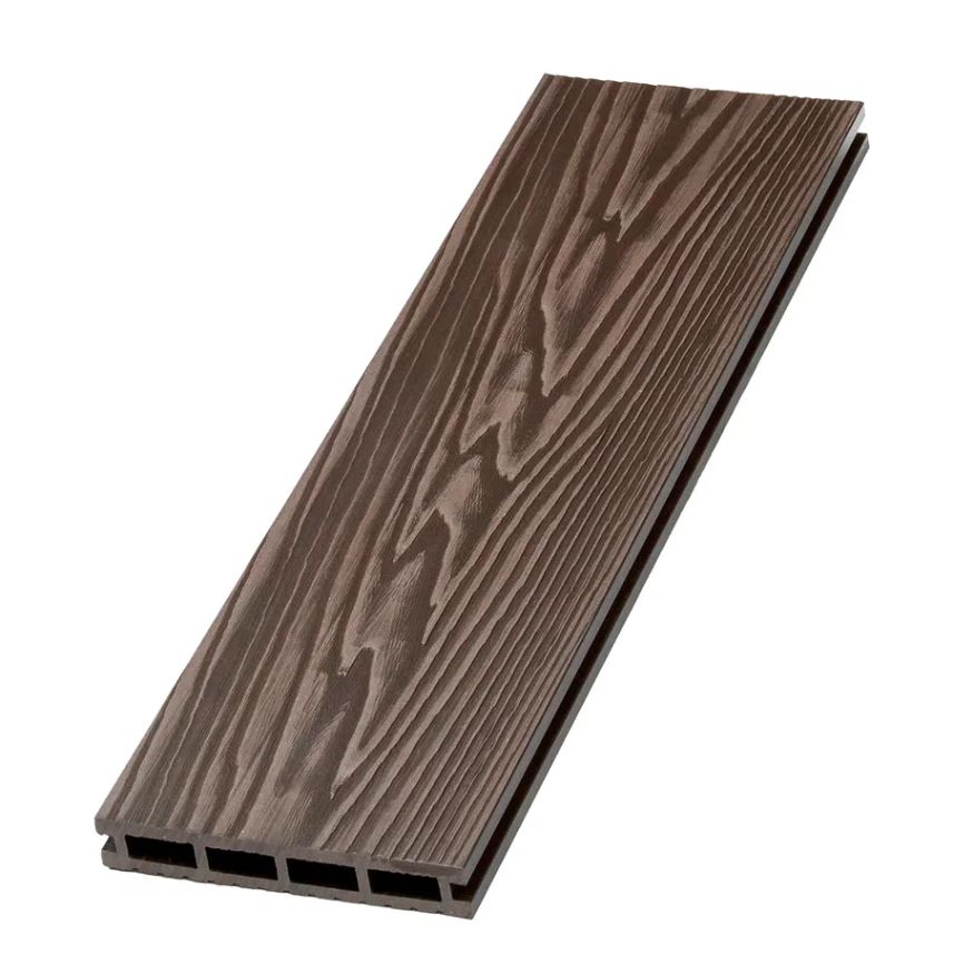 Террасная доска ДПК NanoWood New 3D тиснение + вельвет Венге купить в Симферополe