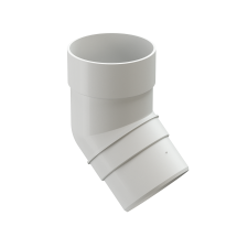 Колено 45˚ для водостока Docke Premium, цвет Пломбир.