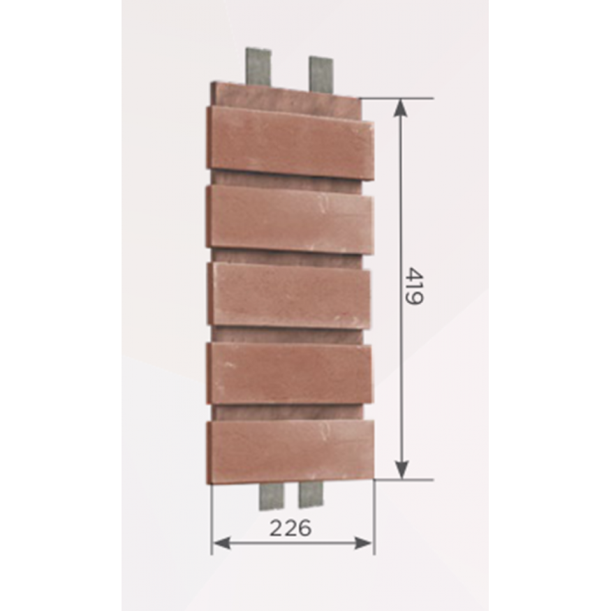 Наличник Обрамление высотой 5 кирпича КАНЬОН Гладкий кирпич купить в Симферополe