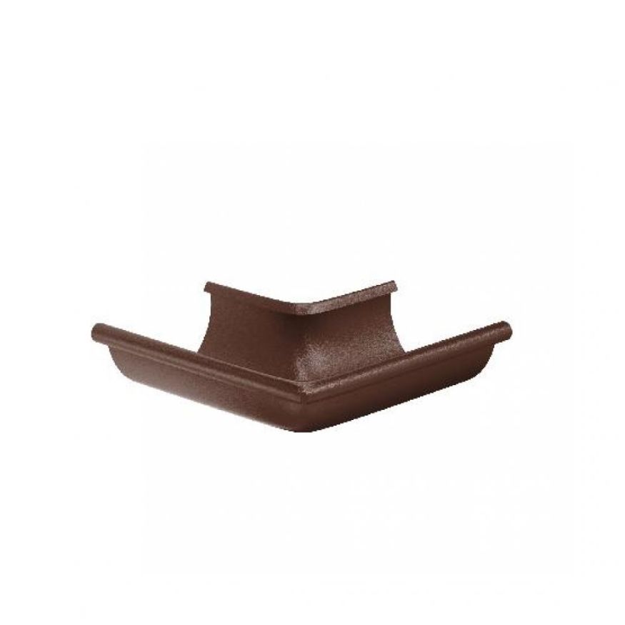 Наружный угол желоба 90°, Aquasystem, RAL 8017 Коричневый матовый 125/90 купить в Симферополe