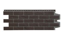 Фасадная панель Grand Line, Состаренный кирпич Design, Шоколадный, шов RAL 7006 