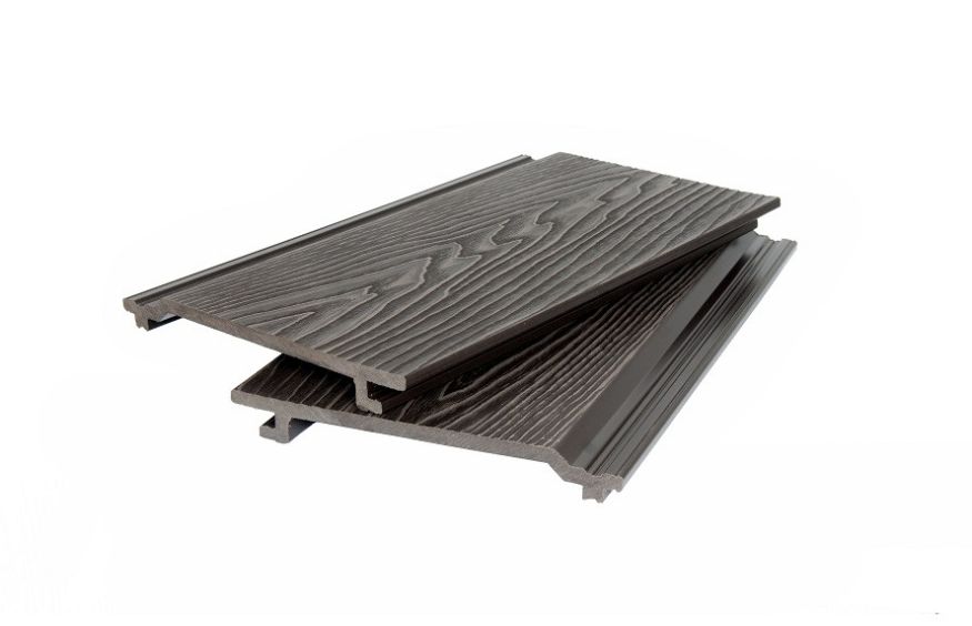 Фасадная доска POLIVAN GROUP 3D текстура дерева DENPASAR тёмно-коричневая купить в Симферополe