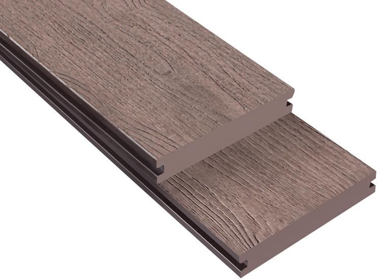 Террасная доска ДПК Outdoor 3D полнотелая NEVADA/CALIFORNIA BROWN коричневый микс. купить в Симферополe