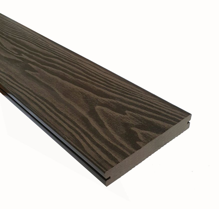 Террасная доска ДПК Terrapol Смарт 3D (полнотелая с пазом) Венге Соренто купить в Симферополe